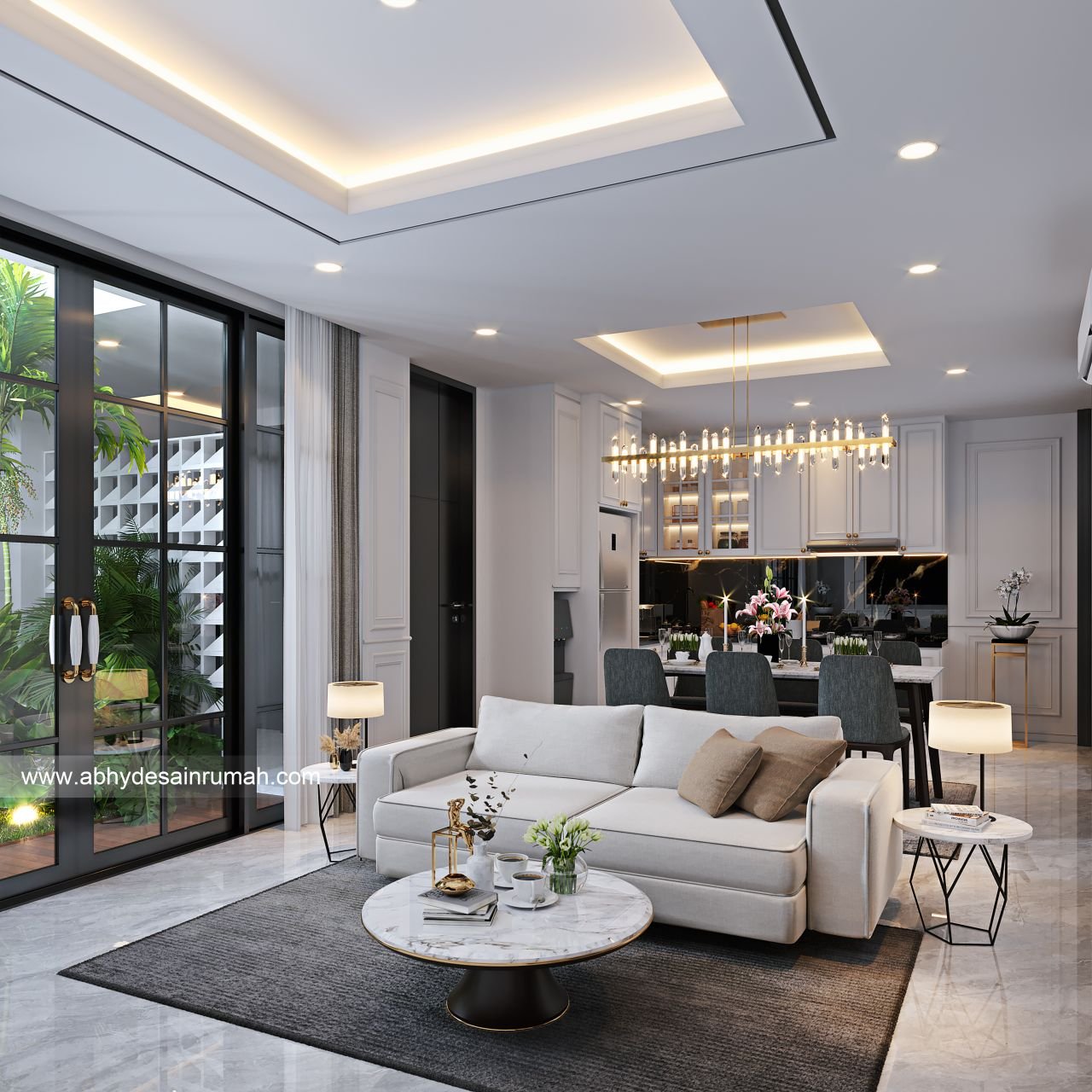 Desain Rumah  Mediteran 2 Lantai Lebar 6 Meter Bapak Hari di Cibubur, Jakarta Timur - ADR0147 3