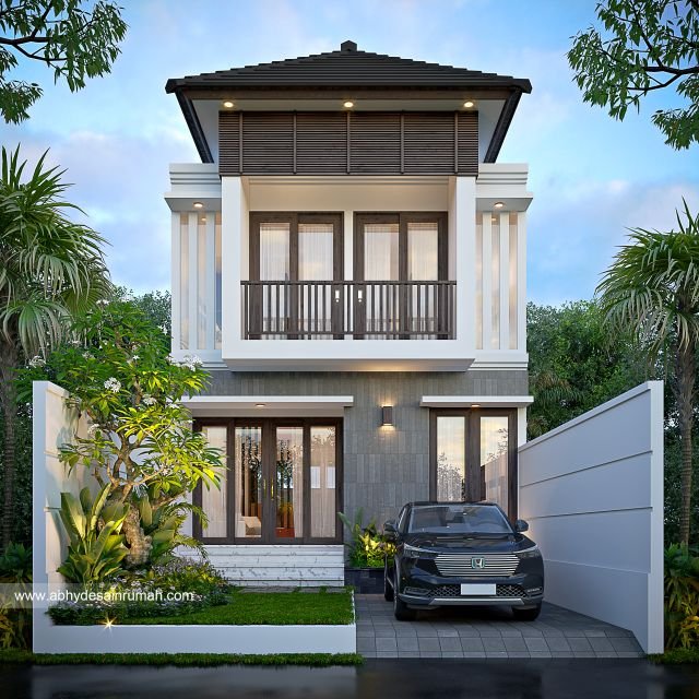 Thumb Desain Rumah  Bali Modern 2 Lantai Lebar 6 Meter Bapak Ari di Blitar 