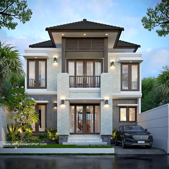 Thumb Desain Rumah  Bali Modern 2 Lantai Lebar 9 Meter Bapak Anta di Surabaya 