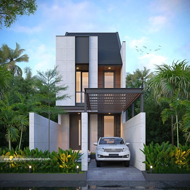 Thumb Desain Rumah  Industrial 2 Lantai Lebar 5 Meter Bapak Malik di Tangerang 