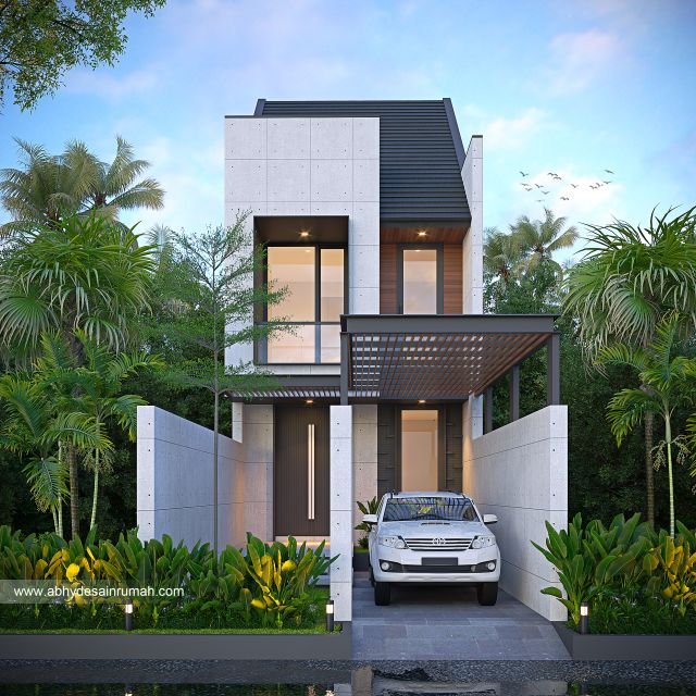 Thumb Desain Rumah  Industrial 2 Lantai Lebar 5 Meter Ibu Keisya di Semarang 