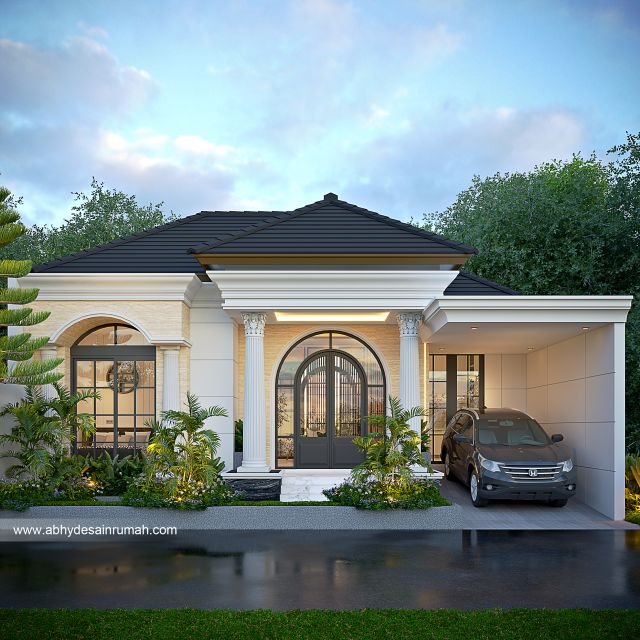 Thumb Desain Rumah  Klasik 1 Lantai Lebar 11 Meter Bapak Arhan di Bekasi 