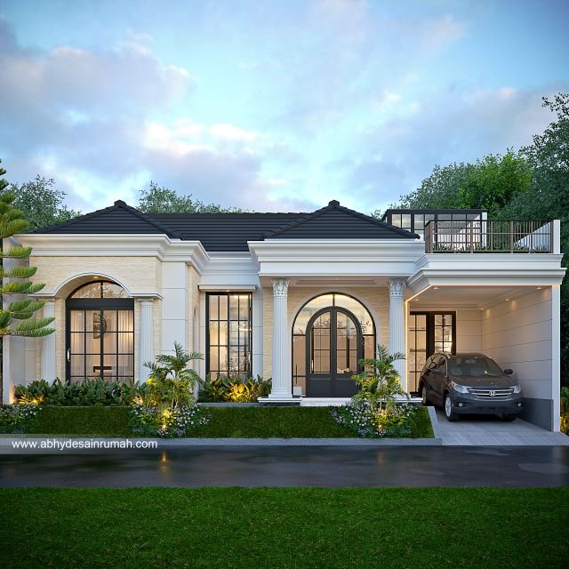 Thumb Desain Rumah  Klasik 1 Lantai Lebar 13 Meter Bapak Arga di Depok 