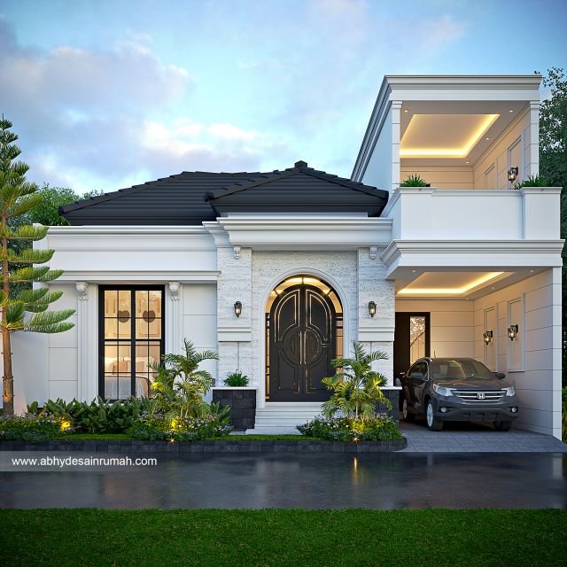 Thumb Desain Rumah  Mediteran 1 Lantai Lebar 11 Meter Bapak Darsa di Tangerang 