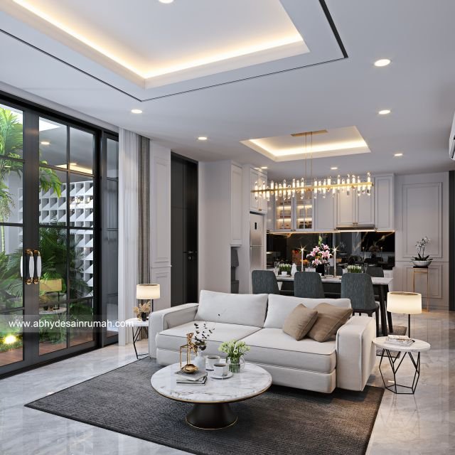 Desain Rumah  Mediteran 2 Lantai Lebar 6 Meter Bapak Hari di Cibubur, Jakarta Timur - ADR0147 3