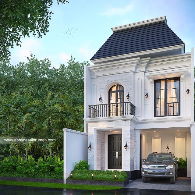 Thumb Desain Rumah  Mediteran 2 Lantai Lebar 7 Meter Bapak Anwar I di Balikpapan 