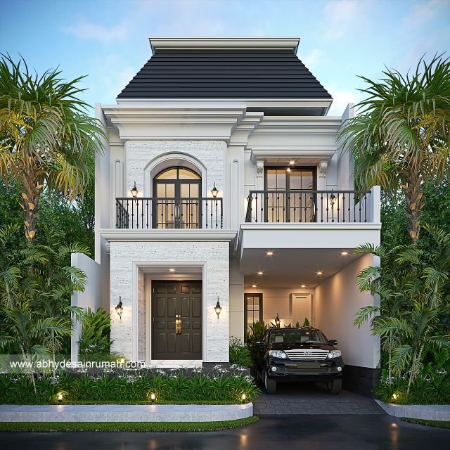 Thumb Desain Rumah  Mediteran 2 Lantai Lebar 7 Meter Ibu Vera di Semarang 