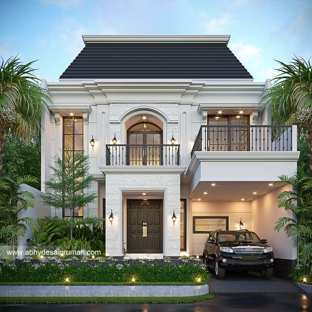 Thumb Desain Rumah  Mediteran 2 Lantai Lebar 9 Meter Ibu Acha di Jakarta 