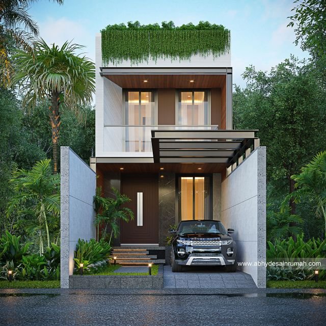 Thumb Desain Rumah  Modern 2 Lantai Lebar 5 Meter Bapak Sapta di Probolinggo 