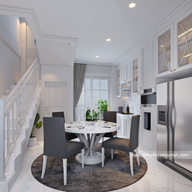 Desain Rumah  Modern Klasik 2 Lantai Lebar 4.5 Meter Bapak Aria Indra di Bandung - ADR0150 3