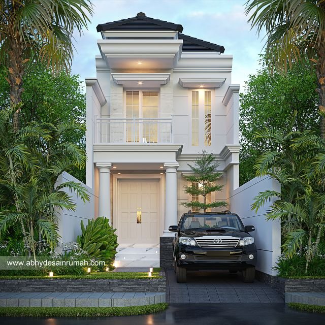 Thumb Desain Rumah  Modern Klasik 2 Lantai Lebar 5 Meter Ibu Anggi di Banten 