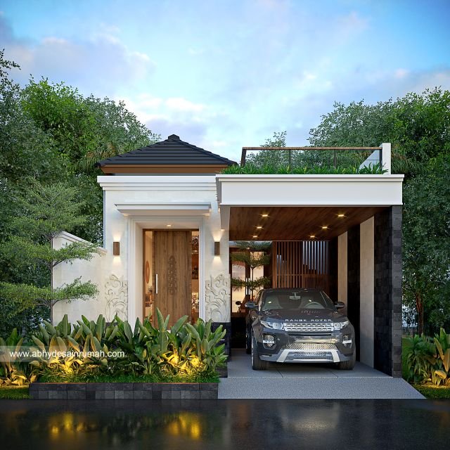 Thumb Desain Rumah  Bali Modern 1 Lantai Lebar 6 Meter Ibu Endah di Surabaya 