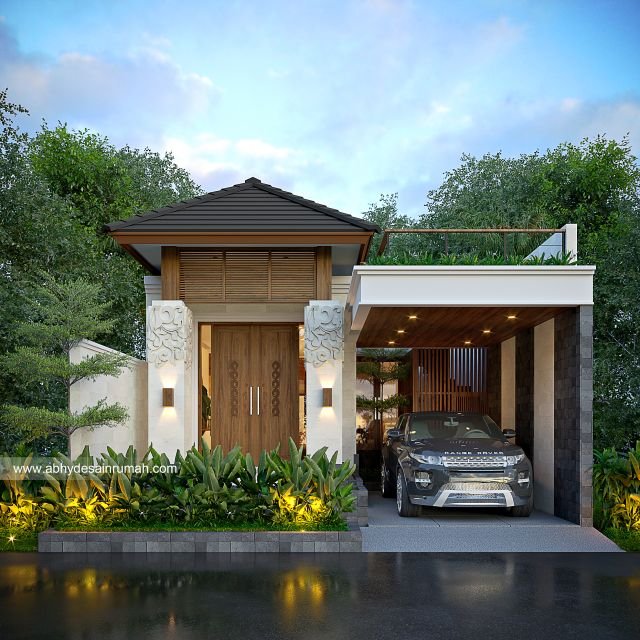 Thumb Desain Rumah  Bali Modern 1 Lantai Lebar 7 Meter Ibu Putri di Jakarta 